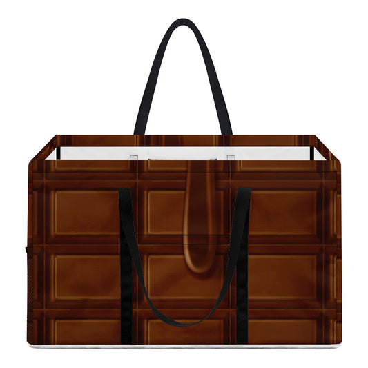 Chocolate Print Utility Tote Bag