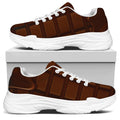 Chocolate Print White Chunky Shoes