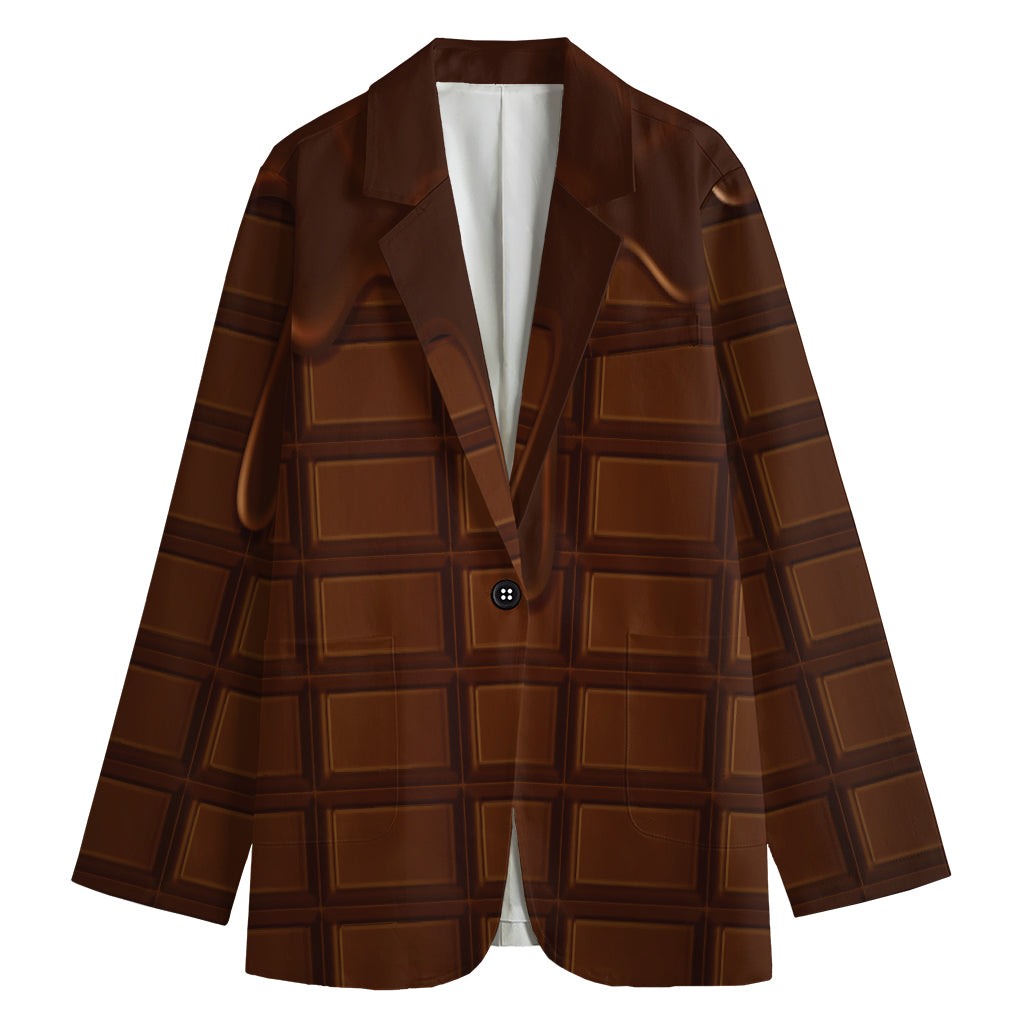 Chocolate Print Women's Blazer