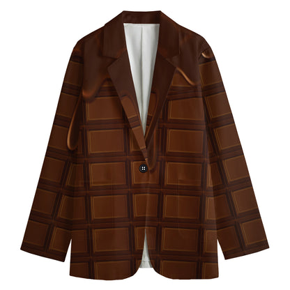 Chocolate Print Women's Blazer
