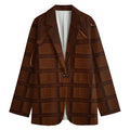 Chocolate Print Women's Cotton Blazer