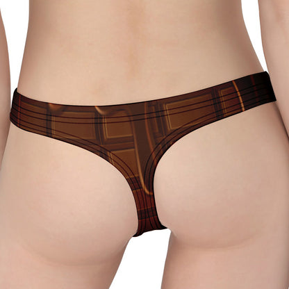 Chocolate Print Women's Thong