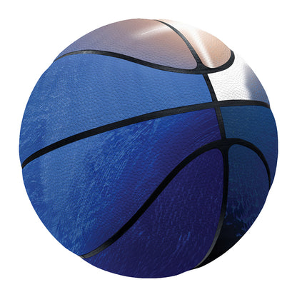 Christian Cross And White Doves Print Basketball