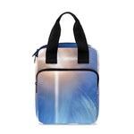 Christian Cross And White Doves Print Bible Tote Bag