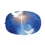 Christian Cross And White Doves Print Car Side Mirror Covers