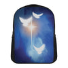 Christian Cross And White Doves Print Casual Backpack