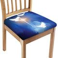 Christian Cross And White Doves Print Chair Cushion Cover