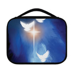 Christian Cross And White Doves Print Classic Bible Case