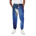 Christian Cross And White Doves Print Cotton Sweatpants