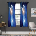 Christian Cross And White Doves Print Grommet Curtain Panels