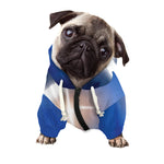 Christian Cross And White Doves Print Dog Zip Up Hoodie