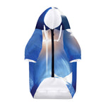 Christian Cross And White Doves Print Dog Zip Up Hoodie