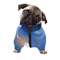Christian Cross And White Doves Print Dog Zip Up Jacket