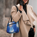 Christian Cross And White Doves Print Double Strap Bible Bag