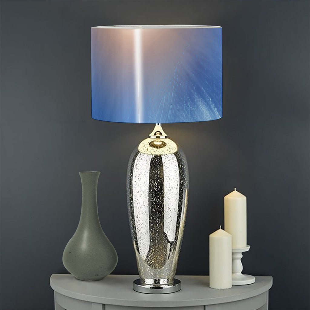 Christian Cross And White Doves Print Drum Lamp Shade