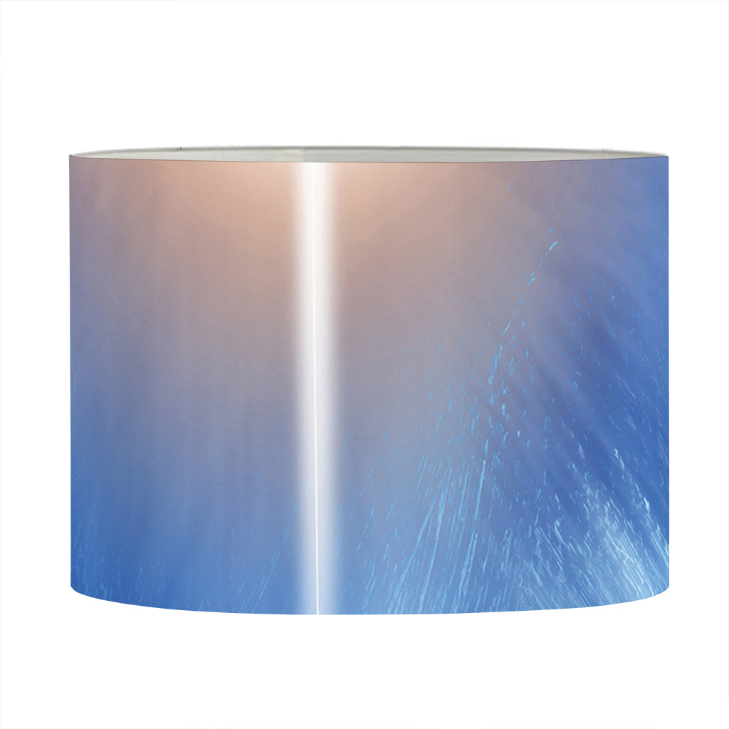 Christian Cross And White Doves Print Drum Lamp Shade