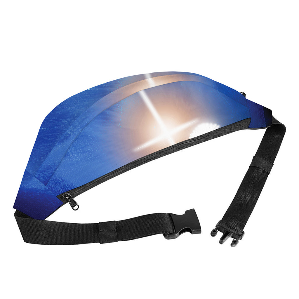 Christian Cross And White Doves Print Fanny Pack