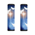 Christian Cross And White Doves Print Handle Covers