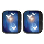 Christian Cross And White Doves Print Handle Covers