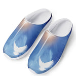 Christian Cross And White Doves Print Mesh Casual Shoes