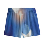 Christian Cross And White Doves Print Mesh Shorts