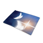 Christian Cross And White Doves Print Pet Cooling Mat Cover