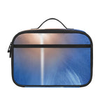 Christian Cross And White Doves Print Portable Lunch Bag