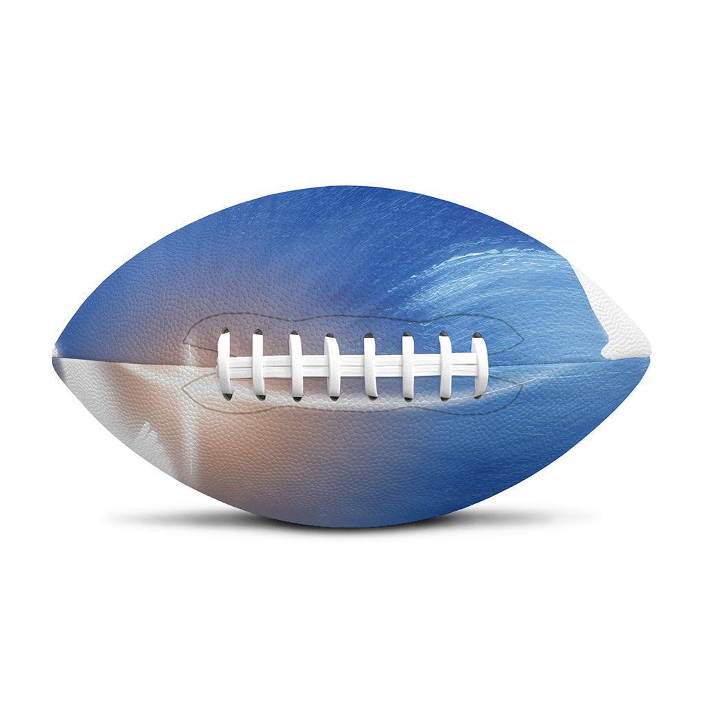 Christian Cross And White Doves Print Rugby Ball