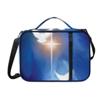 Christian Cross And White Doves Print Shoulder Strap Bible Bag