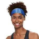 Christian Cross And White Doves Print Sports Headband