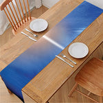 Christian Cross And White Doves Print Table Runner