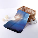 Christian Cross And White Doves Print Towel