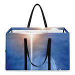 Christian Cross And White Doves Print Utility Tote Bag