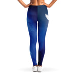 Christian Cross And White Doves Print Women's Leggings