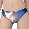 Christian Cross And White Doves Print Women's Panties