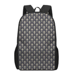 Christian Cross Pattern Print 17 Inch Backpack