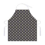 Christian Cross Pattern Print Adjustable Apron