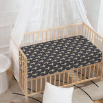 Christian Cross Pattern Print Baby Crib Sheet