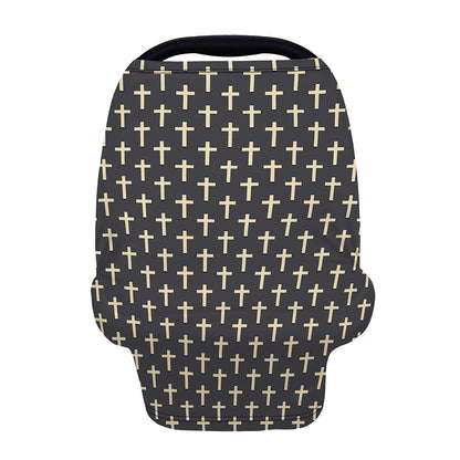 Christian Cross Pattern Print Baby Seat Cover