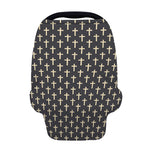 Christian Cross Pattern Print Baby Seat Cover
