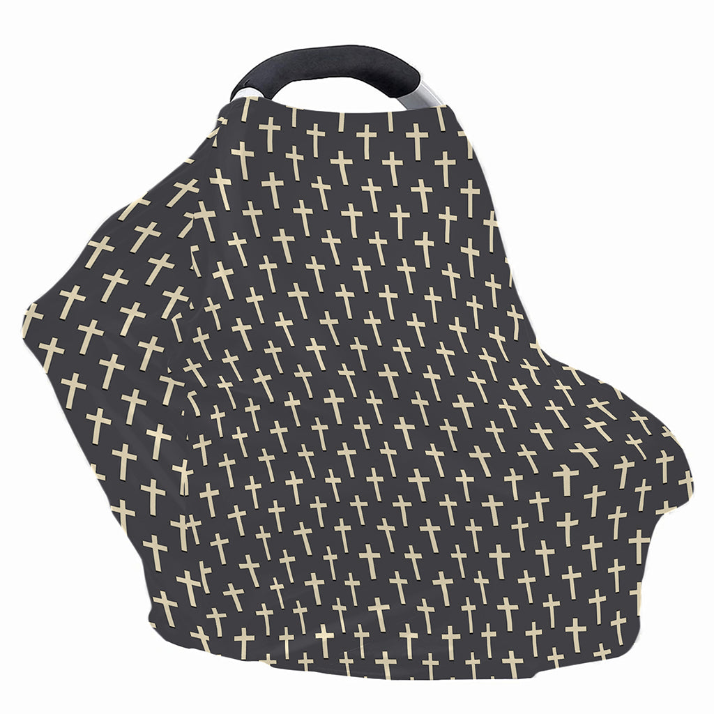 Christian Cross Pattern Print Baby Seat Cover