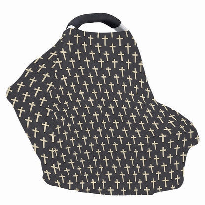 Christian Cross Pattern Print Baby Seat Cover