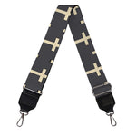 Christian Cross Pattern Print Bag Strap