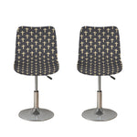 Christian Cross Pattern Print Bar Stool Covers
