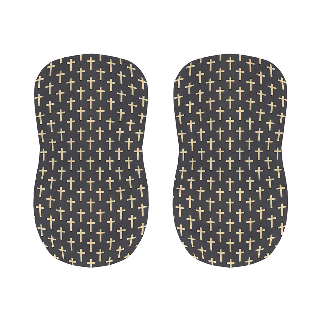 Christian Cross Pattern Print Bar Stool Covers