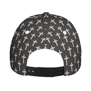 Christian Cross Pattern Print Baseball Cap