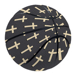 Christian Cross Pattern Print Basketball