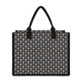Christian Cross Pattern Print Canvas Tote Bag