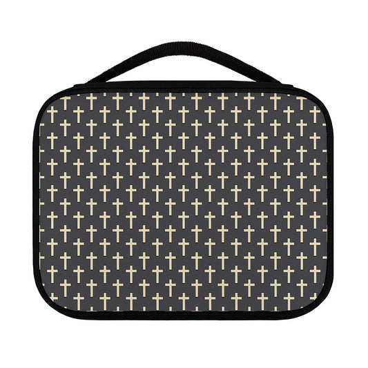 Christian Cross Pattern Print Classic Bible Case
