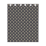 Christian Cross Pattern Print Curtain